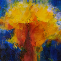 522 Leuchtender Herbst (3D), Acryl auf Holz, 40 x 40 cm.jpg